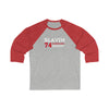 Slavin 74 Carolina Hockey Grafitti Wall Design Unisex Tri-Blend 3/4 Sleeve Raglan Baseball Shirt