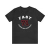 Fast 71 Carolina Hockey Number Arch Design Unisex T-Shirt