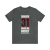 Andersen 31 Carolina Hockey Black Vertical Design Unisex T-Shirt