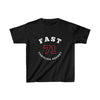 Fast 71 Carolina Hockey Number Arch Design Kids Tee