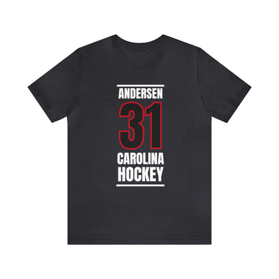 Andersen 31 Carolina Hockey Black Vertical Design Unisex T-Shirt