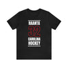 Raanta 32 Carolina Hockey Black Vertical Design Unisex T-Shirt