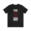 Staal 11 Carolina Hockey Black Vertical Design Unisex T-Shirt