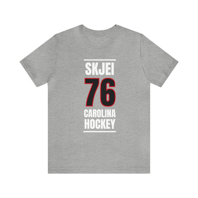 Skjei 76 Carolina Hockey Black Vertical Design Unisex T-Shirt