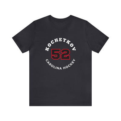 Kochetkov 52 Carolina Hockey Number Arch Design Unisex T-Shirt