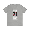 Fast 71 Carolina Hockey Black Vertical Design Unisex T-Shirt