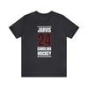 Jarvis 24 Carolina Hockey Black Vertical Design Unisex T-Shirt