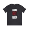 Necas 88 Carolina Hockey Black Vertical Design Unisex T-Shirt