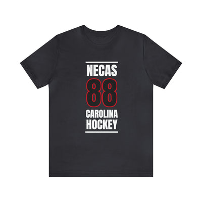 Necas 88 Carolina Hockey Black Vertical Design Unisex T-Shirt