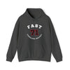 Fast 71 Carolina Hockey Number Arch Design Unisex Hooded Sweatshirt