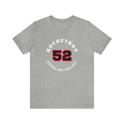 Kochetkov 52 Carolina Hockey Number Arch Design Unisex T-Shirt