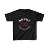 Drury 18 Carolina Hockey Number Arch Design Kids Tee