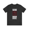 Suzuki 61 Carolina Hockey Black Vertical Design Unisex T-Shirt