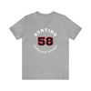 Bunting 58 Carolina Hockey Number Arch Design Unisex T-Shirt