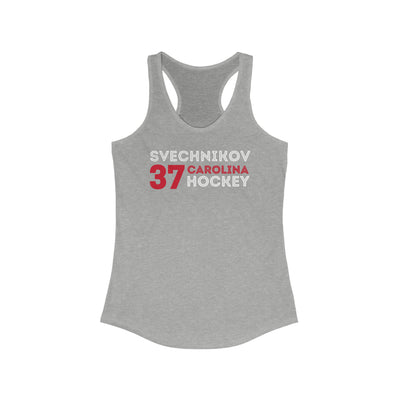 Svechnikov 37 Carolina Hockey Grafitti Wall Design Women's Ideal Racerback Tank Top