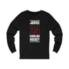 Jarvis 24 Carolina Hockey Black Vertical Design Unisex Jersey Long Sleeve Shirt