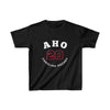 Aho 20 Carolina Hockey Number Arch Design Kids Tee