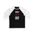 Raanta 32 Carolina Hockey Black Vertical Design Unisex Tri-Blend 3/4 Sleeve Raglan Baseball Shirt