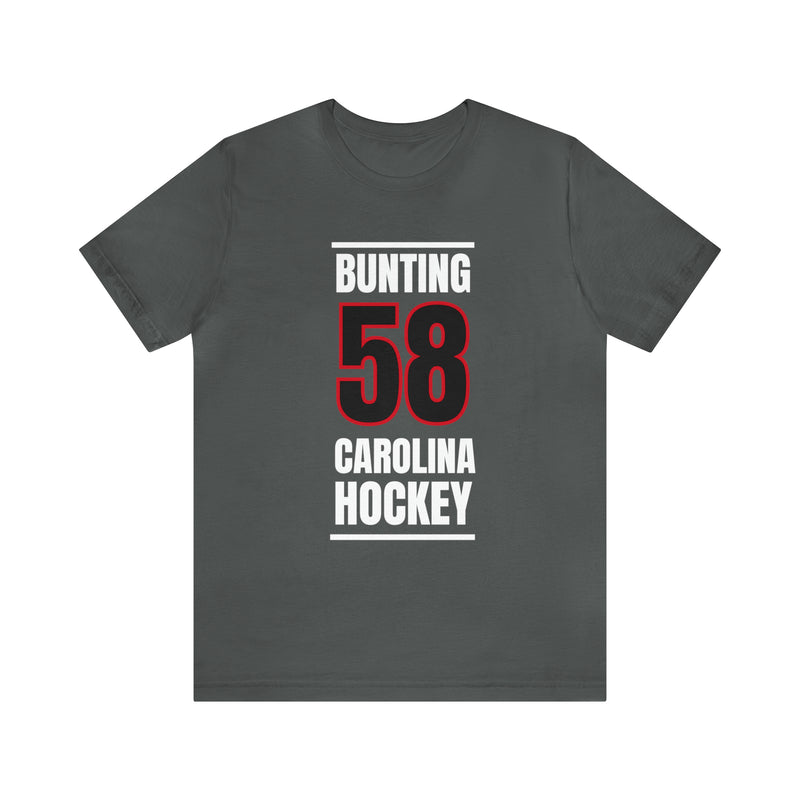 Bunting 58 Carolina Hockey Black Vertical Design Unisex T-Shirt