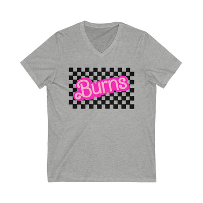 Burns Women's V-Neck Barbie Shirt