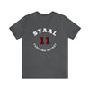 Staal 11 Carolina Hockey Number Arch Design Unisex T-Shirt