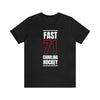 Fast 71 Carolina Hockey Black Vertical Design Unisex T-Shirt