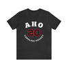 Aho 20 Carolina Hockey Number Arch Design Unisex T-Shirt