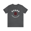 Burns 8 Carolina Hockey Number Arch Design Unisex T-Shirt