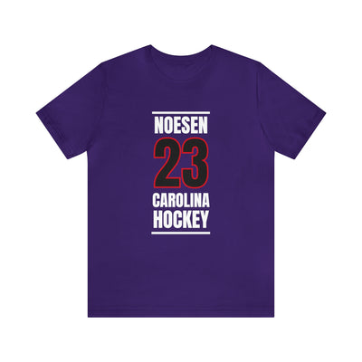 Noesen 23 Carolina Hockey Black Vertical Design Unisex T-Shirt