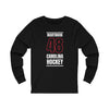 Martinook 48 Carolina Hockey Black Vertical Design Unisex Jersey Long Sleeve Shirt