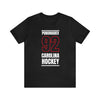 Ponomarev 92 Carolina Hockey Black Vertical Design Unisex T-Shirt