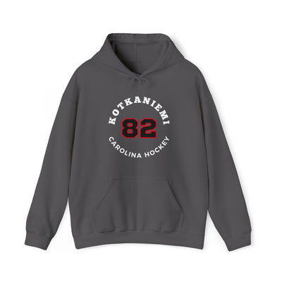 Kotkaniemi 82 Carolina Hockey Number Arch Design Unisex Hooded Sweatshirt