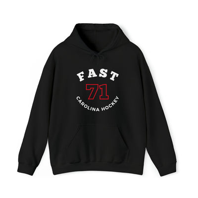 Fast 71 Carolina Hockey Number Arch Design Unisex Hooded Sweatshirt