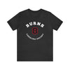 Burns 8 Carolina Hockey Number Arch Design Unisex T-Shirt