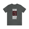 Suzuki 61 Carolina Hockey Black Vertical Design Unisex T-Shirt