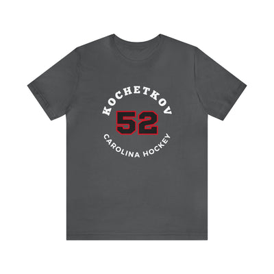 Kochetkov 52 Carolina Hockey Number Arch Design Unisex T-Shirt