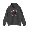 Lemieux 28 Carolina Hockey Number Arch Design Unisex Hooded Sweatshirt