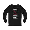 Bunting 58 Carolina Hockey Black Vertical Design Unisex Jersey Long Sleeve Shirt