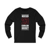 Noesen 23 Carolina Hockey Black Vertical Design Unisex Jersey Long Sleeve Shirt