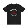 Staal 11 Carolina Hockey Number Arch Design Unisex T-Shirt