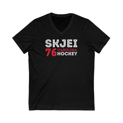 Skjei 76 Carolina Hockey Grafitti Wall Design Unisex V-Neck Tee