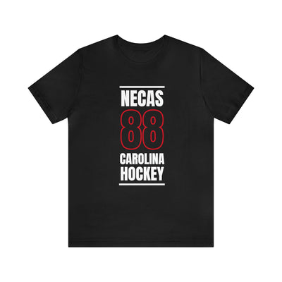 Necas 88 Carolina Hockey Black Vertical Design Unisex T-Shirt