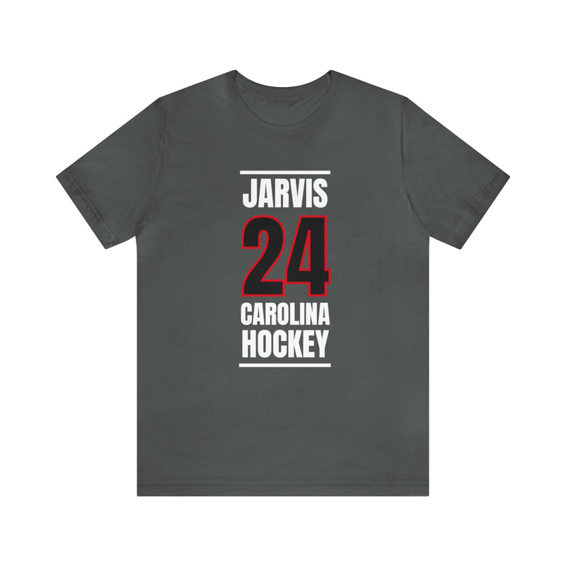Jarvis 24 Carolina Hockey Black Vertical Design Unisex T-Shirt