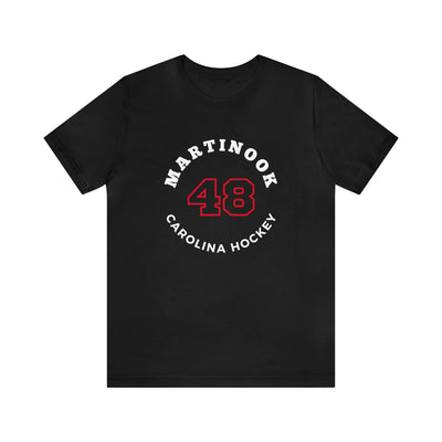 Martinook 48 Carolina Hockey Number Arch Design Unisex T-Shirt