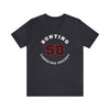 Bunting 58 Carolina Hockey Number Arch Design Unisex T-Shirt