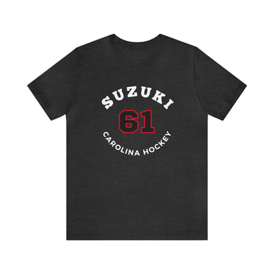 Suzuki 61 Carolina Hockey Number Arch Design Unisex T-Shirt