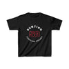 Bunting 58 Carolina Hockey Number Arch Design Kids Tee