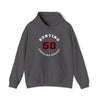 Bunting 58 Carolina Hockey Number Arch Design Unisex Hooded Sweatshirt