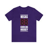 Necas 88 Carolina Hockey Black Vertical Design Unisex T-Shirt