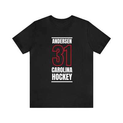 Andersen 31 Carolina Hockey Black Vertical Design Unisex T-Shirt